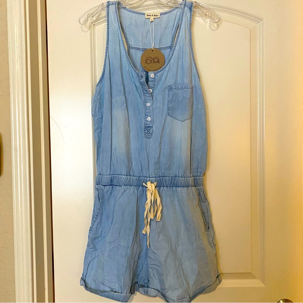Chambray romper